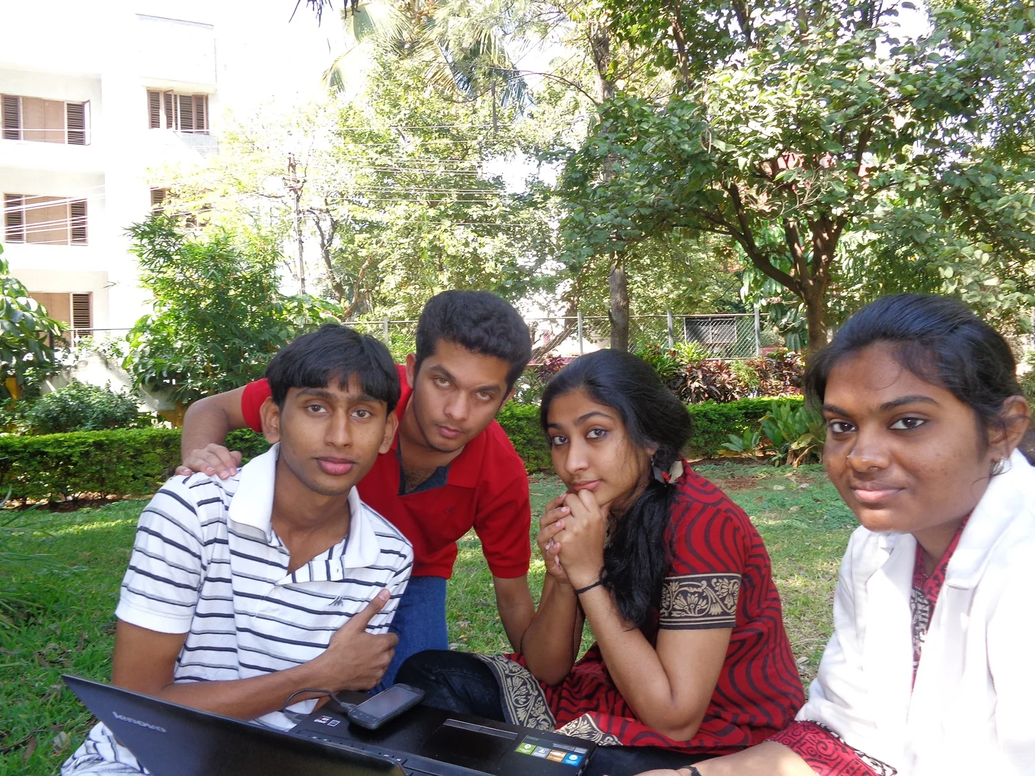 From left, me, Basil, Azifa and Divya