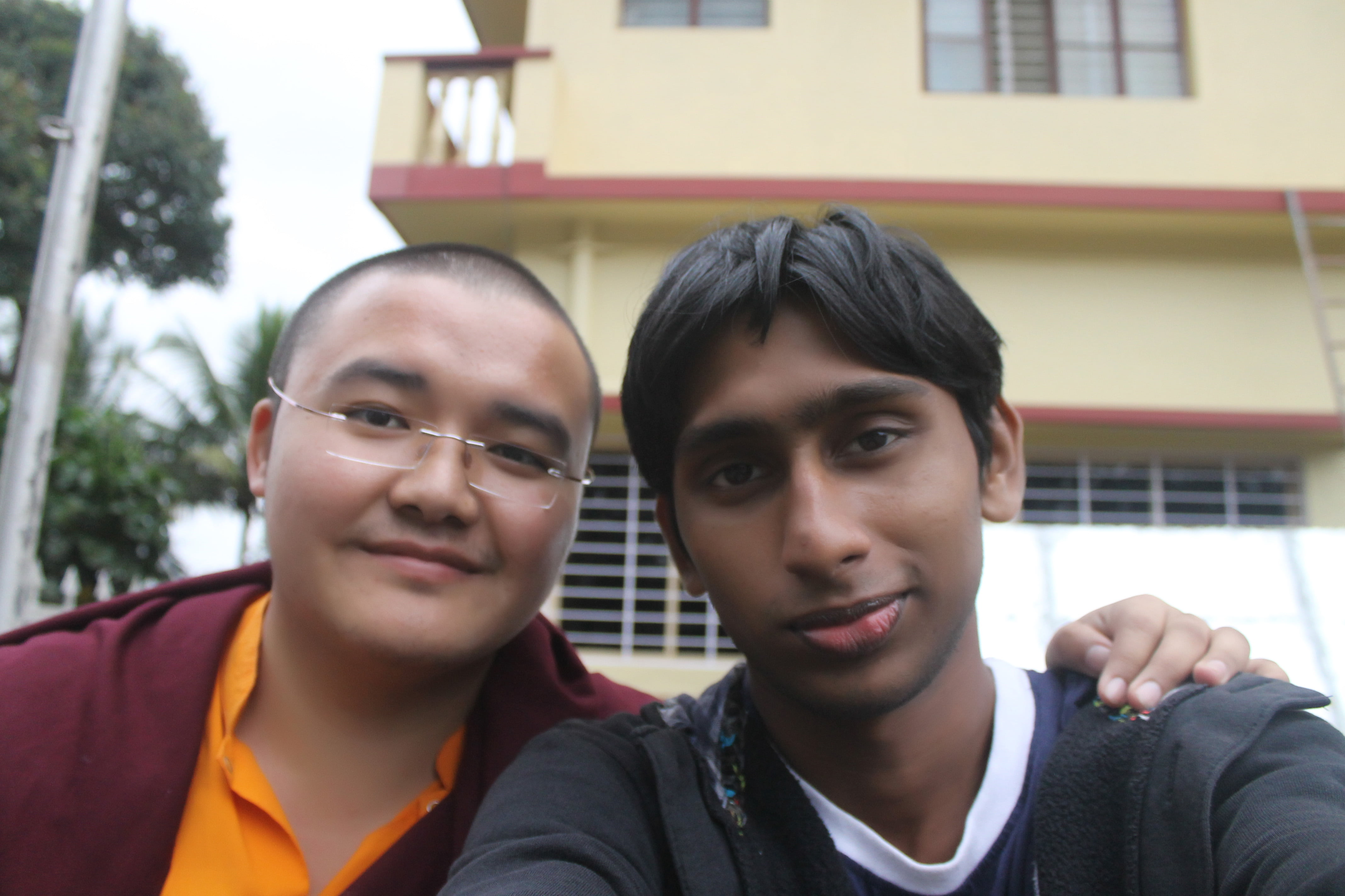 With Hitzi, at Golden Temple. Jyothisjoys blog.